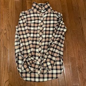 Athleta Flannel Shirt XSP